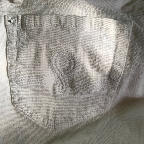 🔥 SOLD 🔥  Lilly Pulitzer White Worth Skinny Mini Jeans - Picture 7 of 8